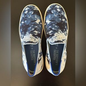 Rothy's Blue and White Women's Sneakers